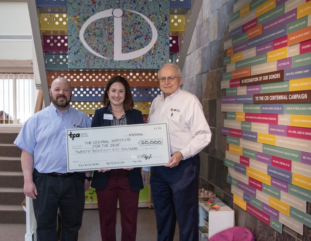 TPA Hearing Trust Awards $20,000 Grant to Central Institute for the Deaf